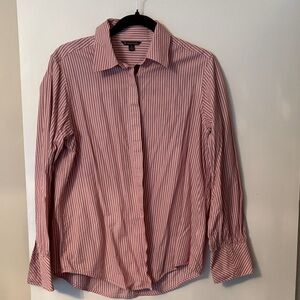Vintage Brooks Brothers women’s Striped Pink button down Shirt size 10